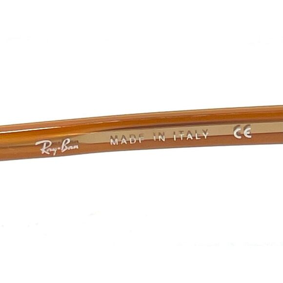 RAY BAN Unisex Reading Glasses Case Orange with Brown Frame ONLY RB 5010 HTF - Picture 3 of 9